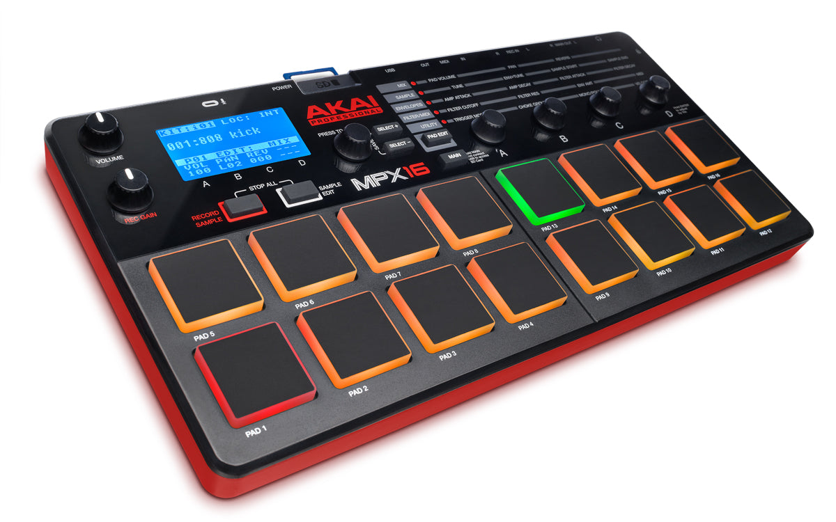 Akai MPX16 Professional 16-Pad USB MIDI Controller for Music Production - Perfect for DJs, Producers & Live Performances