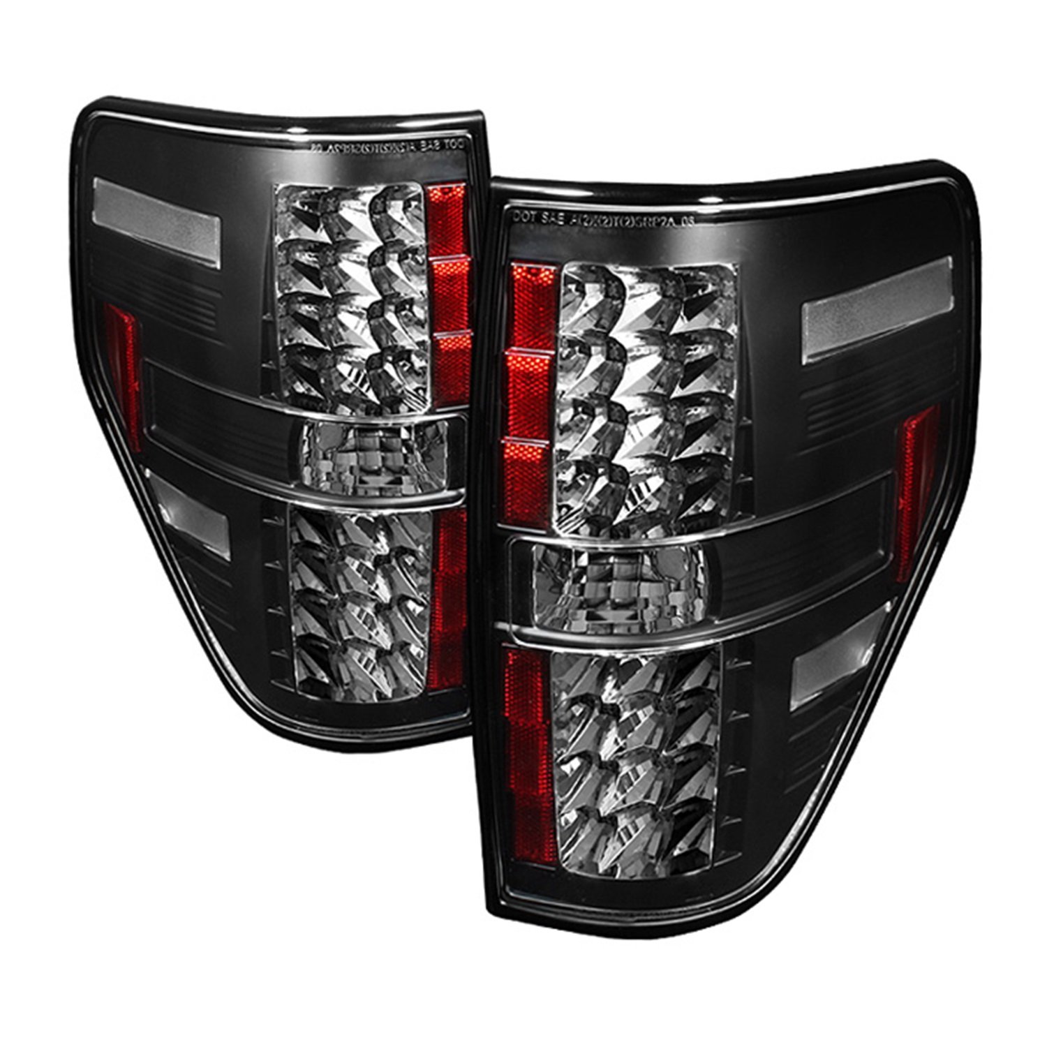 Spyder 5008374 LED Tail Lights for 2009-2014 Ford F150 - Black Housing with LED Turn Signals & Parking Lights (921 Reverse Bulb Not Included) - Upgrade Your Truck's Style & Safety