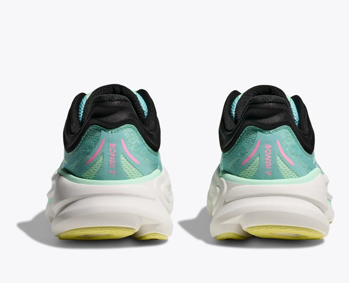 HOKA Women's Bondi 9 Running Shoes - Blue Spark/Mint Fluorite - Lightweight Cushioned Sneakers for Jogging, Walking & Everyday Comfort