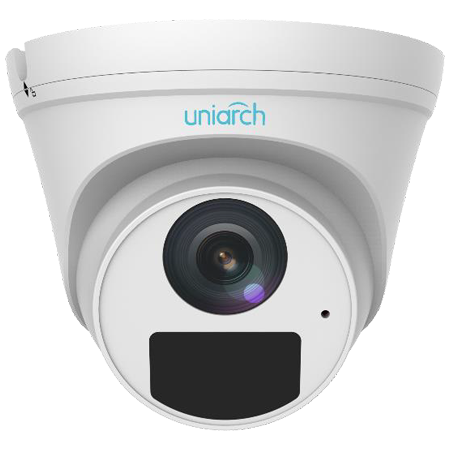 Uniview IPC T125 APF40 5MP Fixed Turret Security Camera with Uniarch 4.0mm Lens - Indoor/Outdoor Surveillance for Home & Business Security
