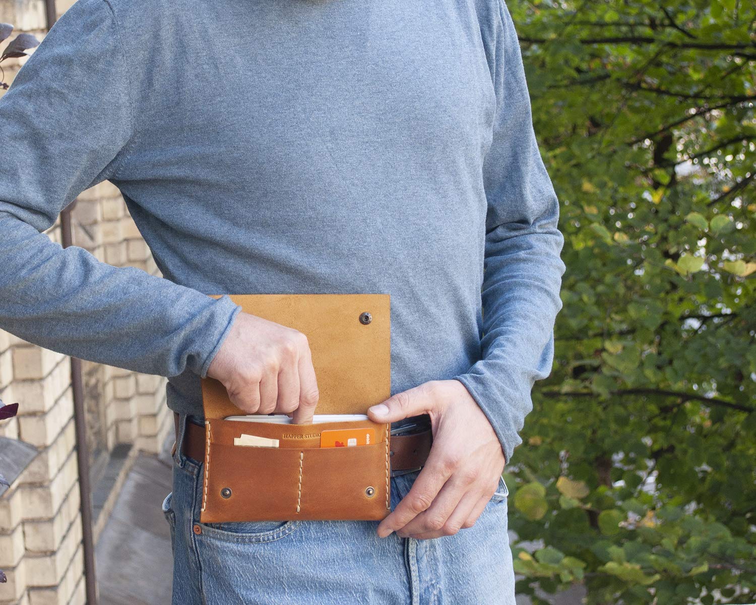 Premium Genuine Bovine Leather Waist Bag for iPhone 15 Pro Max & iPhone 15 Plus - Crossbody Phone Pouch with Card Slot & Adjustable Belt Loop - Perfect for Travel, Hiking, Concerts & Everyday Use