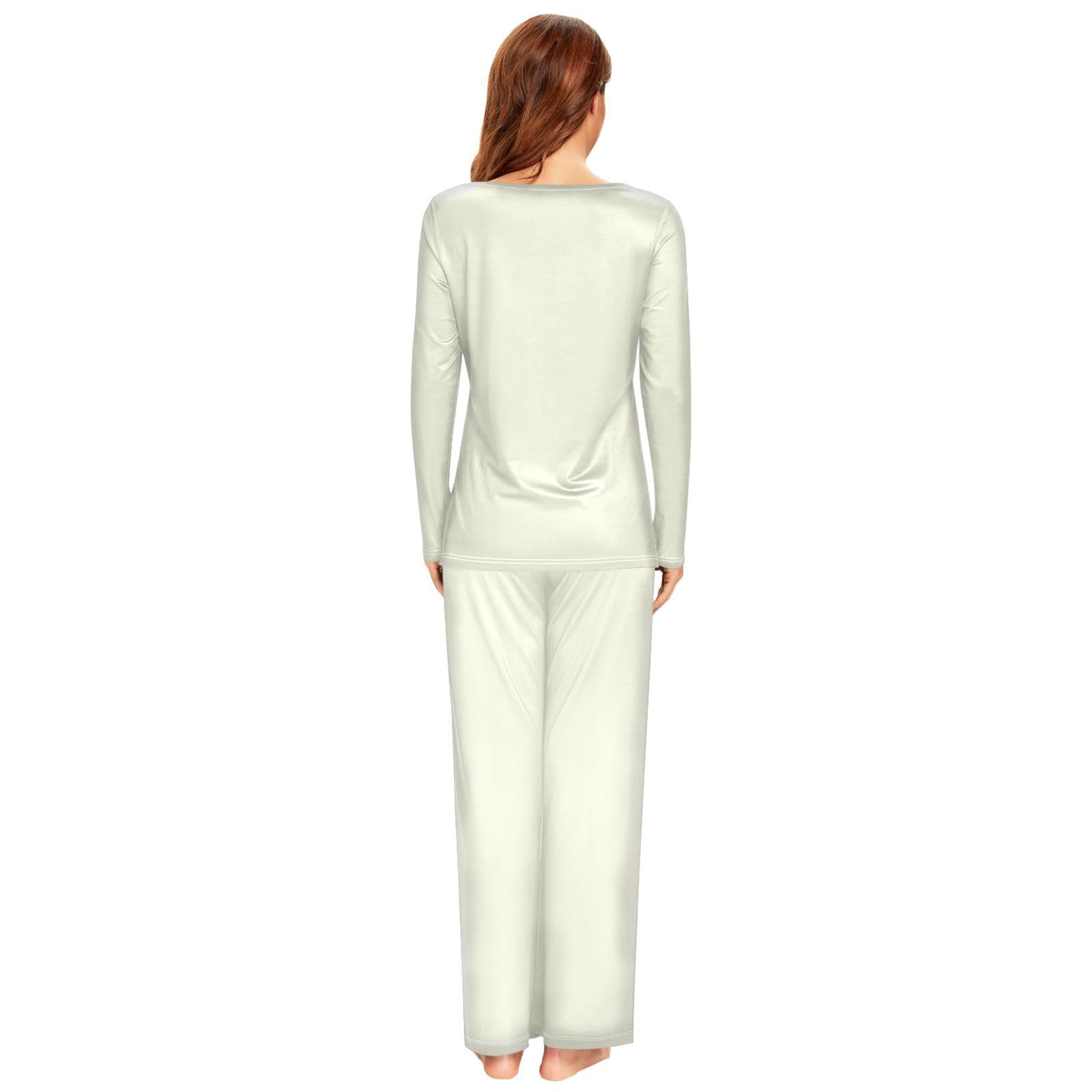 Blue Women's Pajama Set - Soft Long Sleeve Sleepwear Top & Pants Lounge Outfit 20804 | Cozy Nightwear for Relaxing at Home, Sleepovers & Winter Comfort