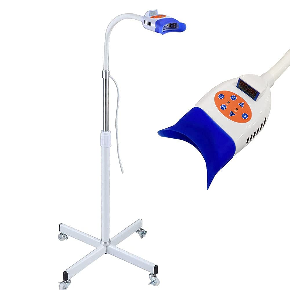 Professional 36W Teeth Whitening Lamp with LED Blue/Red Light - Dental Bleaching Machine for Clinics & Beauty Salons - Includes 10pcs LED & Floor Stand (Fast US Shipping) - Perfect for Professional Teeth Whitening Treatments & At-Home Dental Care