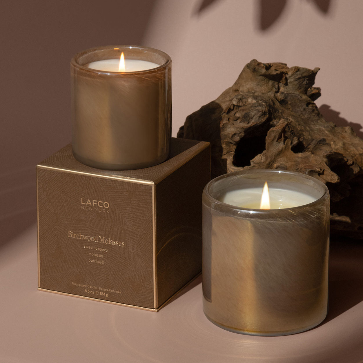 Birchwood Molasses Scented Candle - Natural Soy Wax Aromatherapy Candle for Relaxation & Stress Relief - Perfect for Home, Spa, and Meditation Spaces
