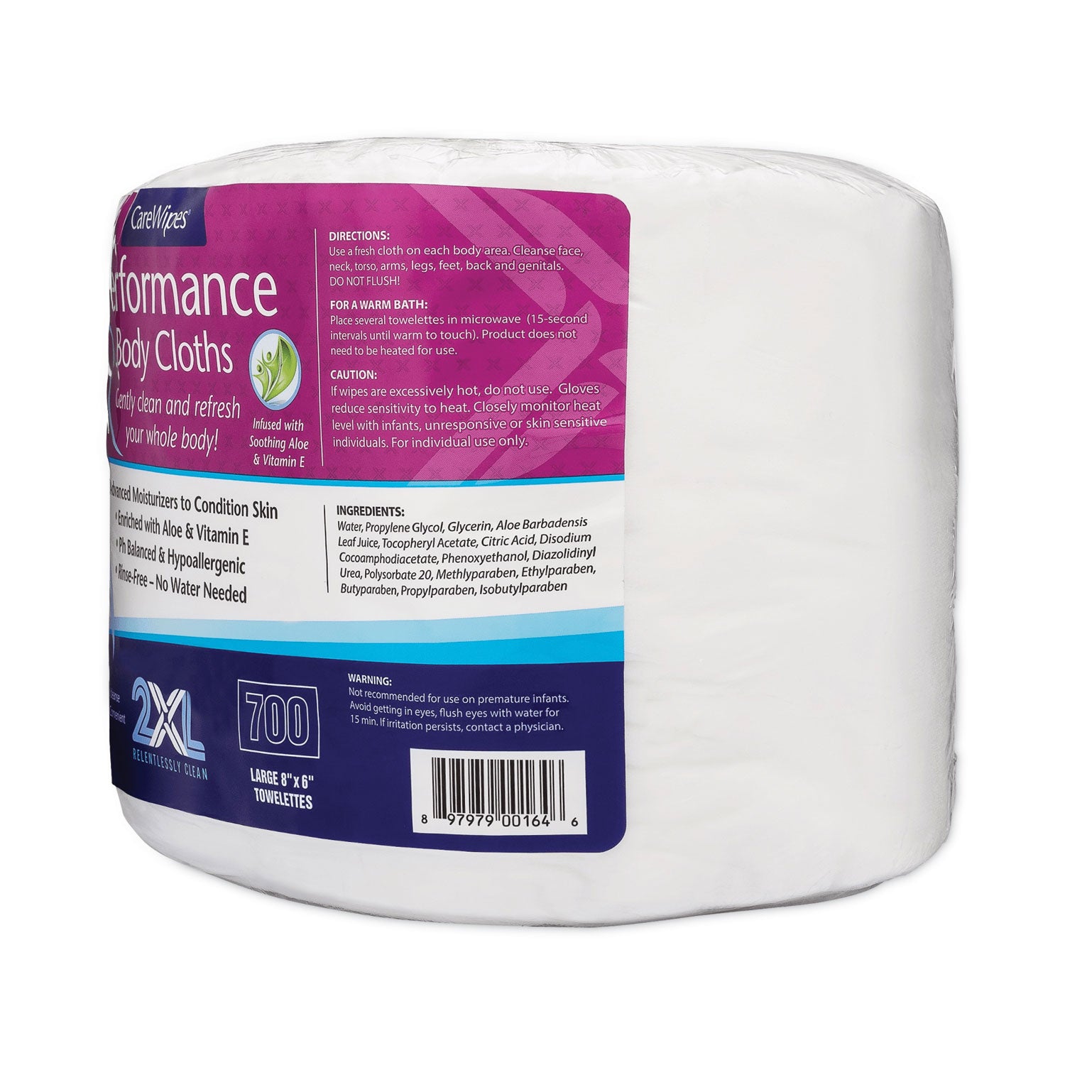 2XL Performance Body Cloths - 1 Ply, 6