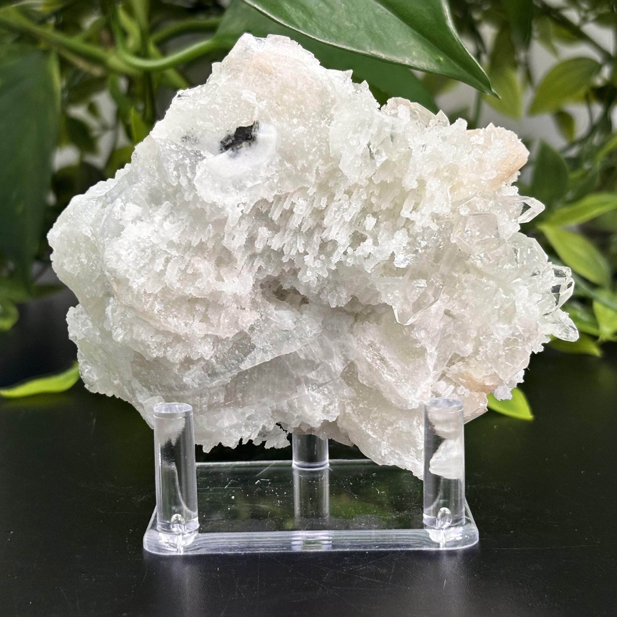 Natural Apophyllite Stilbite Crystal Specimen - Healing Stone for Meditation, Energy Work & Chakra Balancing | Perfect for Home Decor, Yoga Spaces & Spiritual Healing Practices