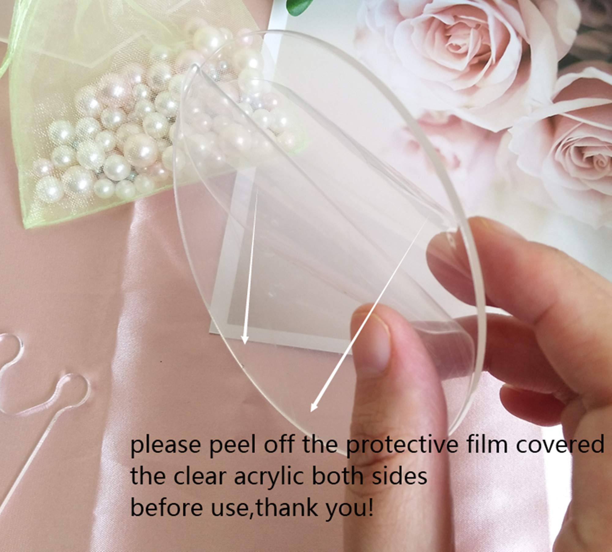12PCS Clear Round Acrylic Cake Toppers - Customizable DIY Wedding Birthday Party Cake Decorations - Perfect for Anniversary, Baby Shower & Special Event Celebrations