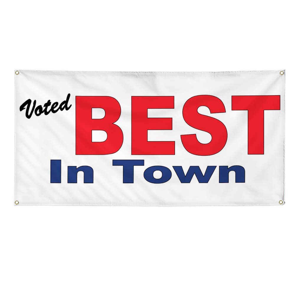 Premium Vinyl Banner - Multiple Sizes (60x144 Inches) | Weatherproof & Durable Outdoor Business Sign with 10 Grommets | Perfect for Yard Signs, Political Campaigns, Store Promotions & Industrial Use