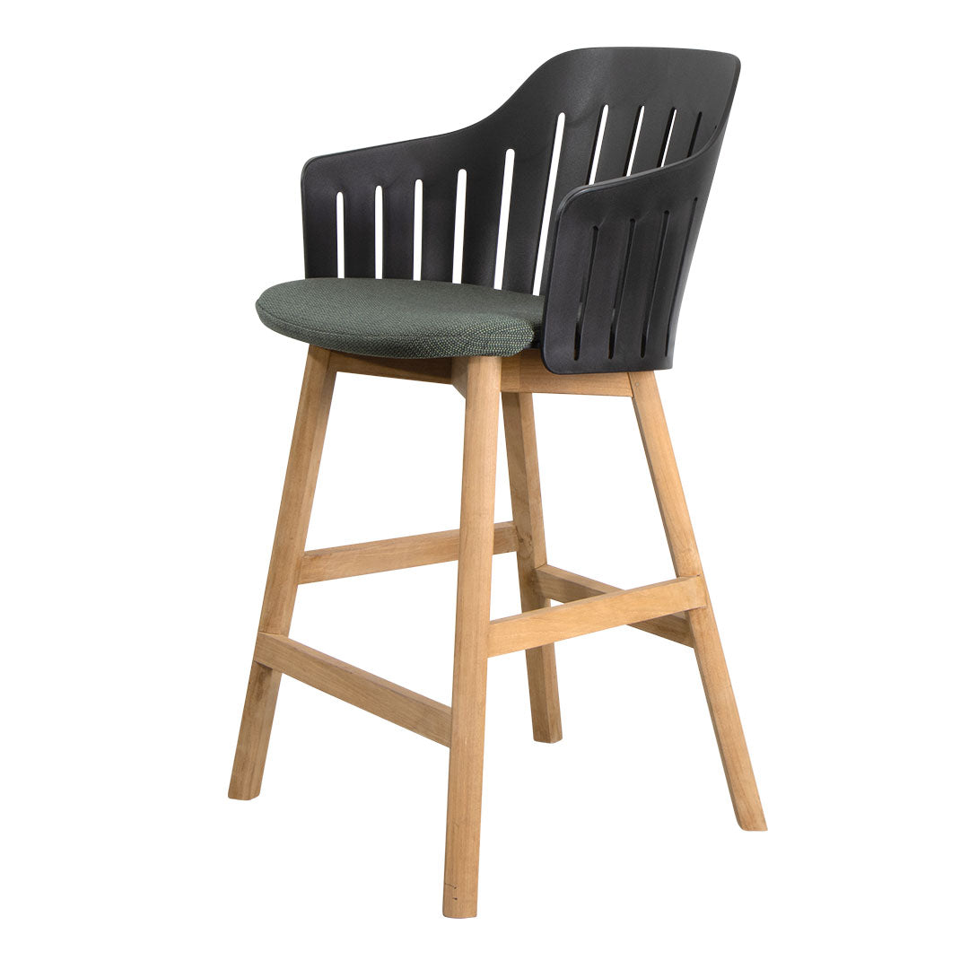 Premium Outdoor Counter Chair with Comfortable Seat Cushion & Durable Wood Base - Perfect for Patio, Deck, Poolside & Backyard Relaxation