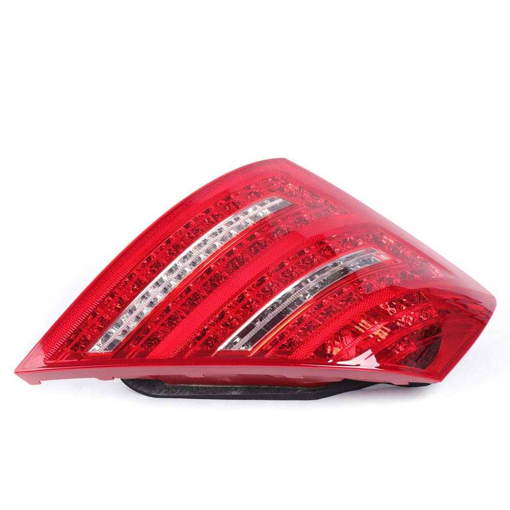 Mercedes Benz S600 W221 LED Tail Lights - Red Clear Stop Brake Lamp Assembly (Driver Side Left) 2007-2009 | Durable Replacement for Enhanced Visibility & Safety | Perfect for Night Driving & Custom Car Upgrades