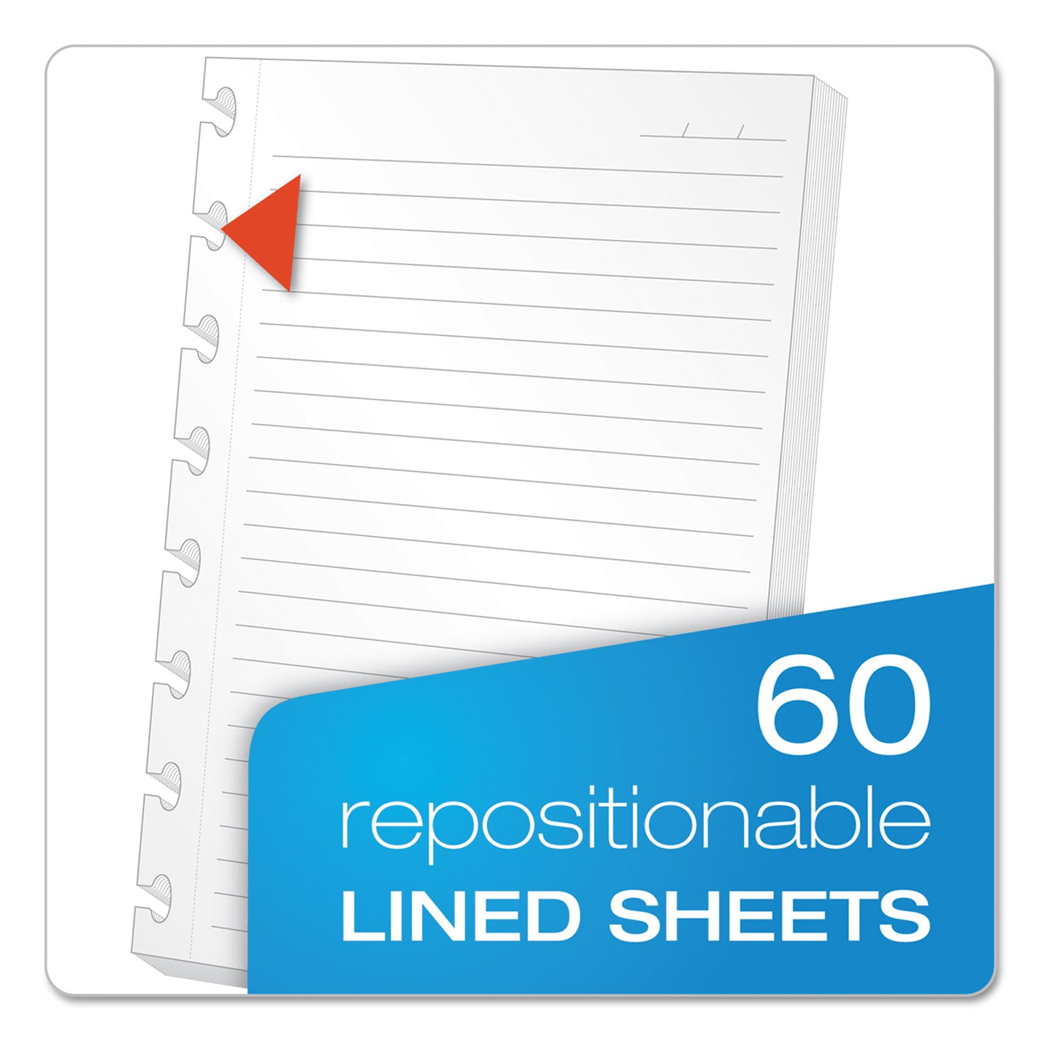 Ampad® Versa Crossover Notebook - 3 Subject Wide/Legal Rule College Ruled Paper, 60 Sheets 11 x 8.5 Inches, Navy Blue Cover - Perfect for School, Office & Note Taking