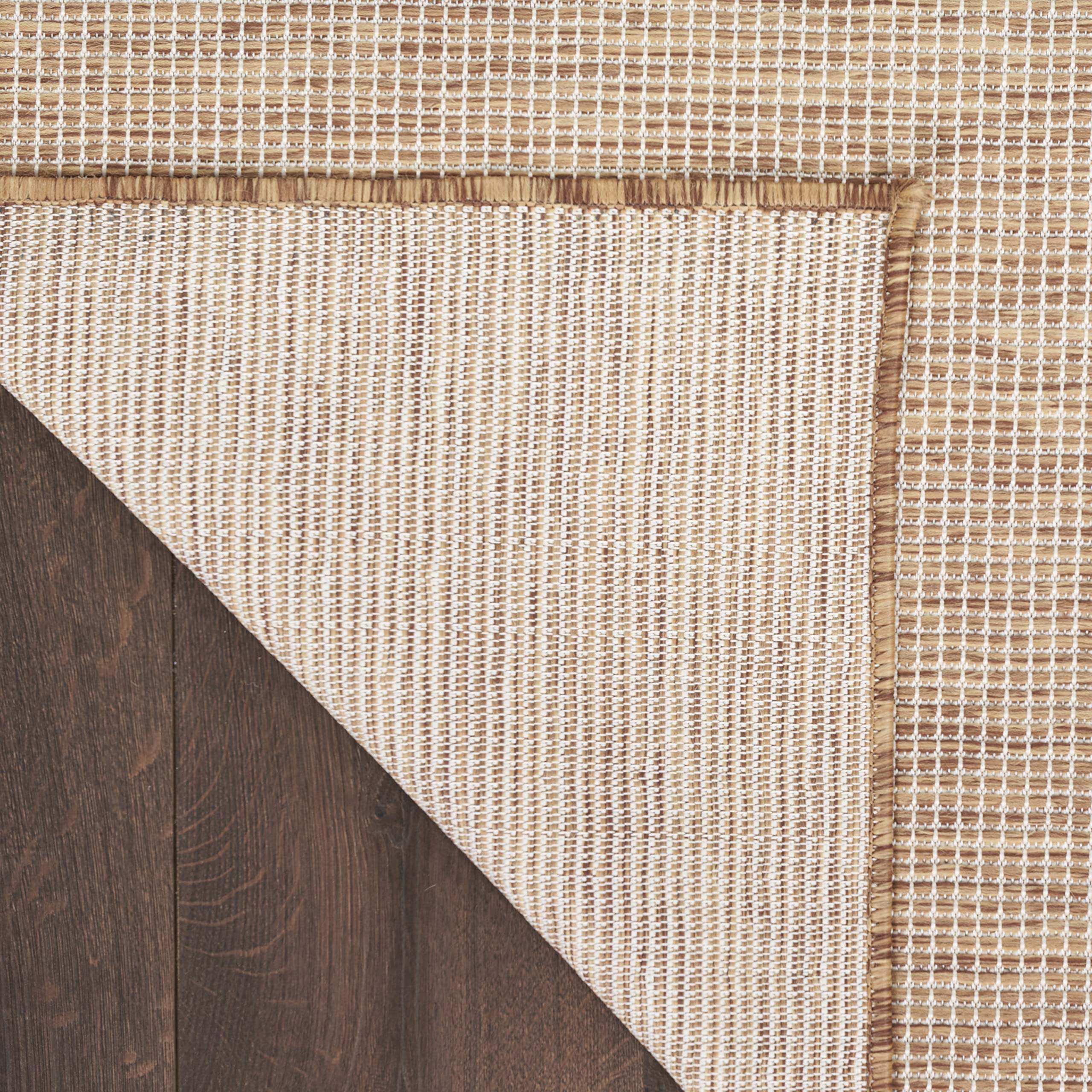 Nourison Positano 8' x 10' Indoor/Outdoor Jute Area Rug - Easy to Clean, Non-Shedding, Durable for Bedroom, Living Room, Dining Room, Backyard, Deck & Patio - Perfect for Home Decor, Outdoor Entertaining & High-Traffic Areas