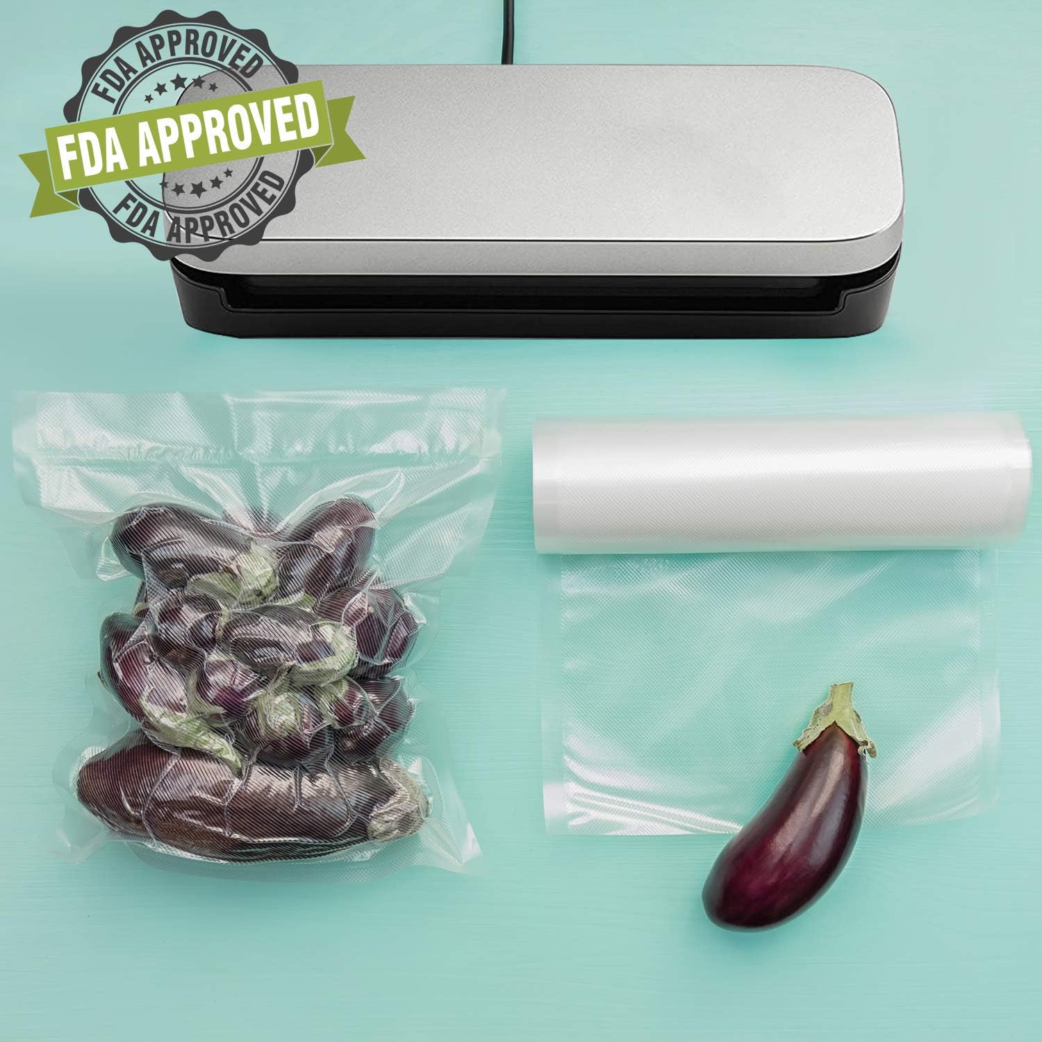 6 Pack Heavy Duty Vacuum Sealer Bags - 11
