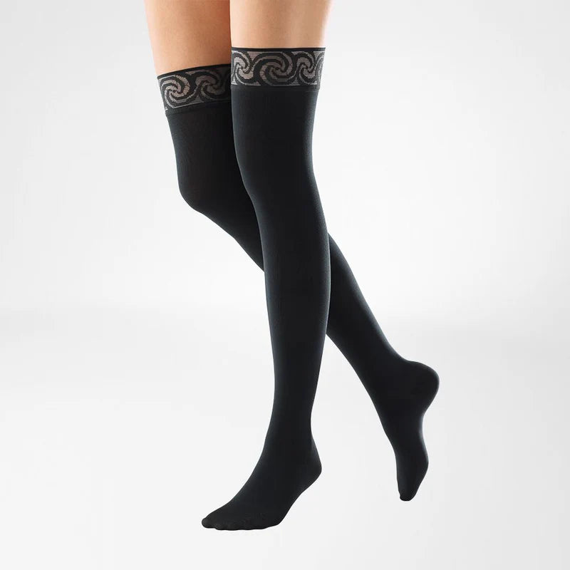 Bauerfeind VenoTrain Micro Thigh High Compression Stockings for Women - Medical Grade Support for Varicose Veins & Swelling - Ideal for Travel, Work & Daily Comfort