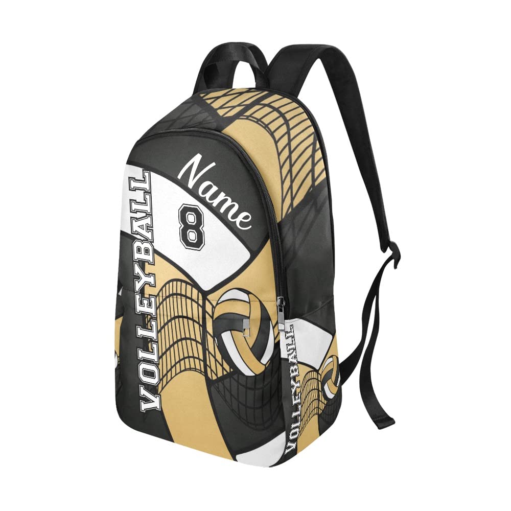 Custom Volleyball Backpack with Name - Personalized Sports Travel Daypack for Men & Women - Perfect for Training, Games & Travel Gifts