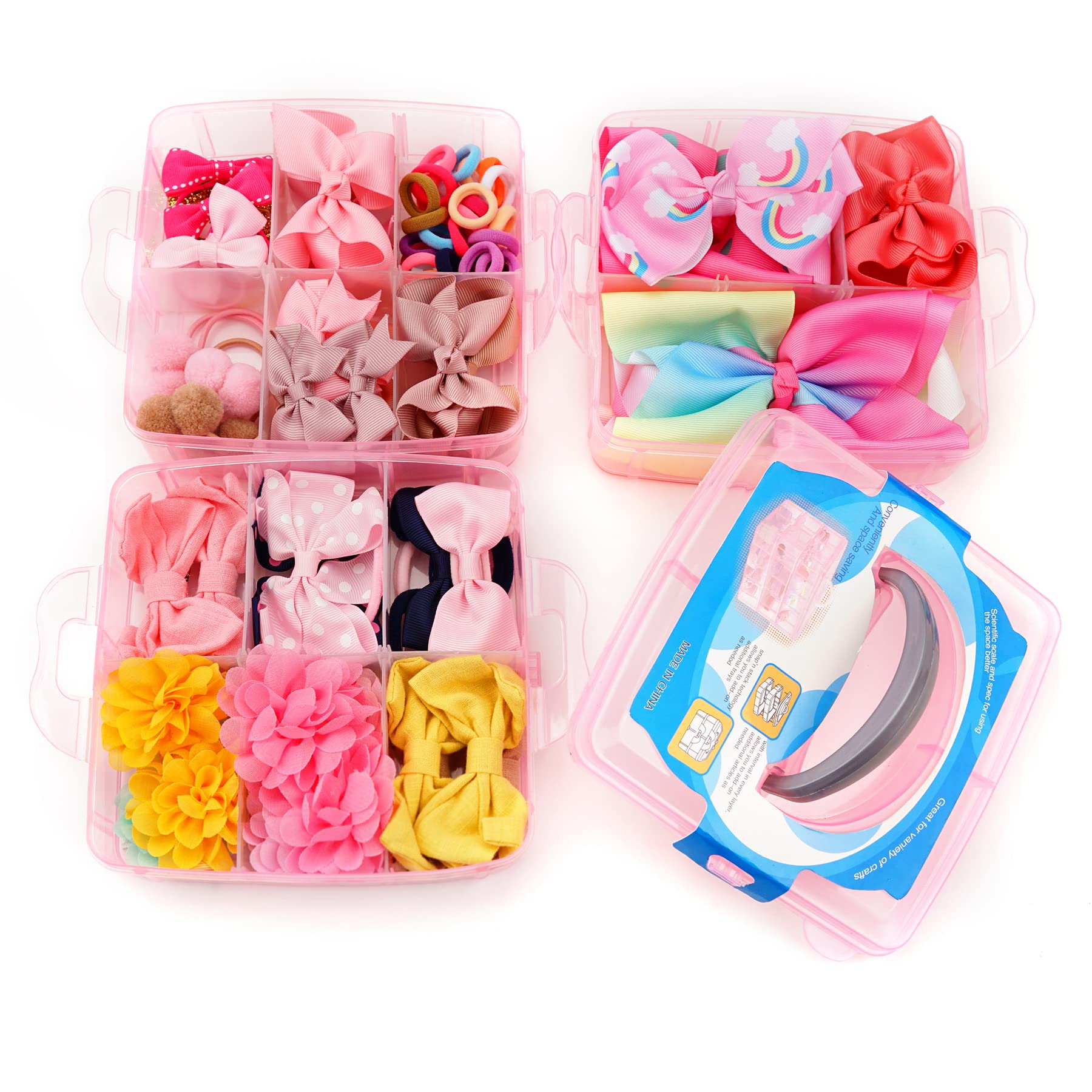 3 Layer Baby Gift Box with Hair Accessories - 4
