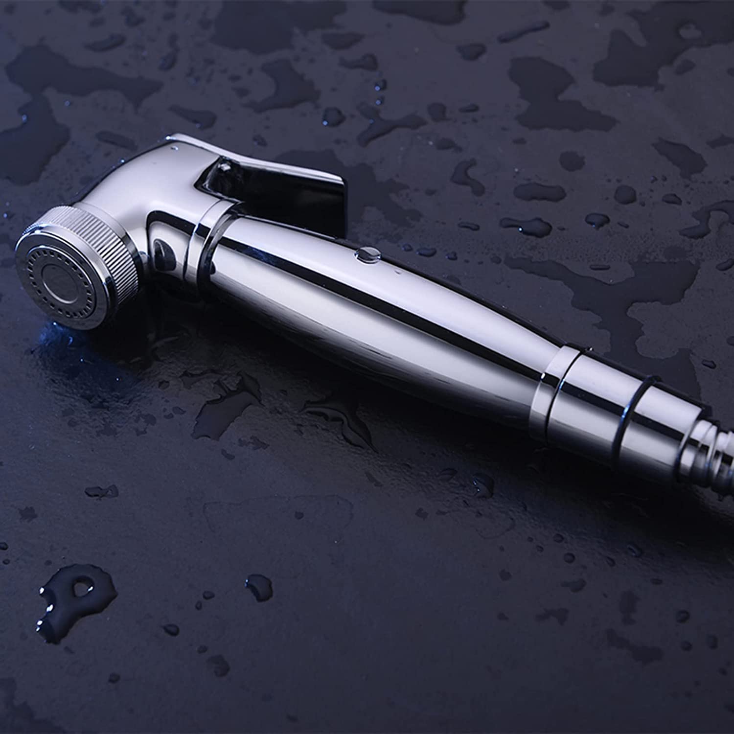 **Brass Handheld Bidet Sprayer for Toilet - Hot & Cold Water Portable Faucet with 1.5m Hose - Perfect for Feminine Hygiene, Baby Cloth Diaper Cleaning, Pet Washing & Bathroom Use**
