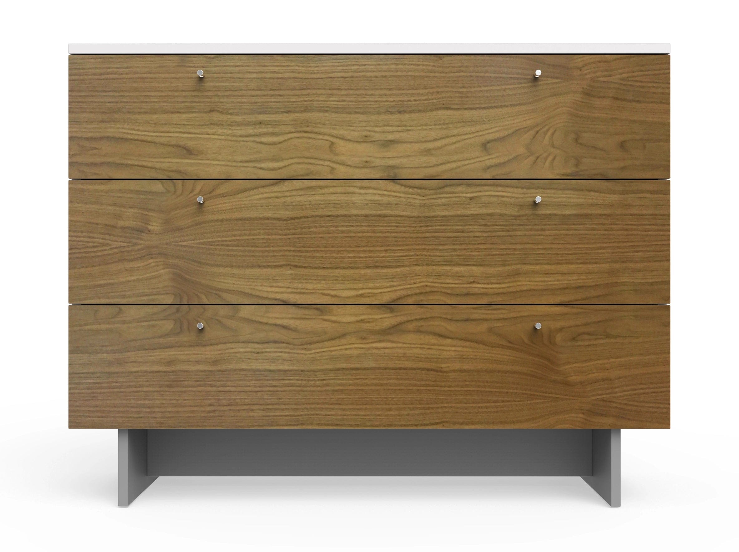 Spot On Square Roh Dresser 45 Inch Wide - Modern Minimalist Bedroom Dresser with 6 Drawers, White Finish - Perfect for Bedroom Storage, Closet Organization & Home Decor