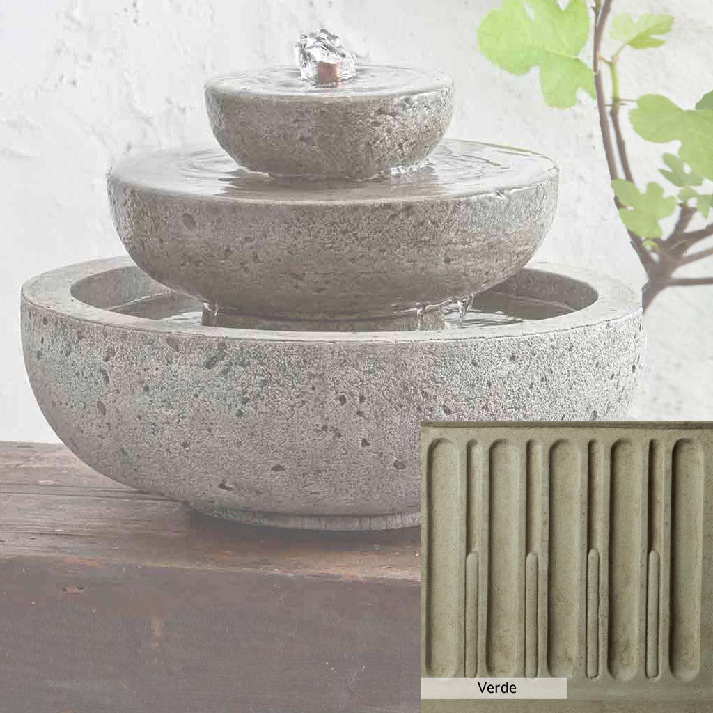 Campania International M Series Platia Outdoor Water Fountain - Elegant Garden Decor for Patio, Yard, and Landscape Design