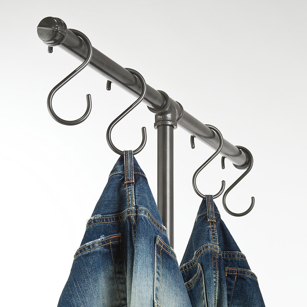 Heavy Duty S Hooks for Pipes - Durable Metal Hanging Hooks for Plumbing, Gardening, Garage & Workshop Organization