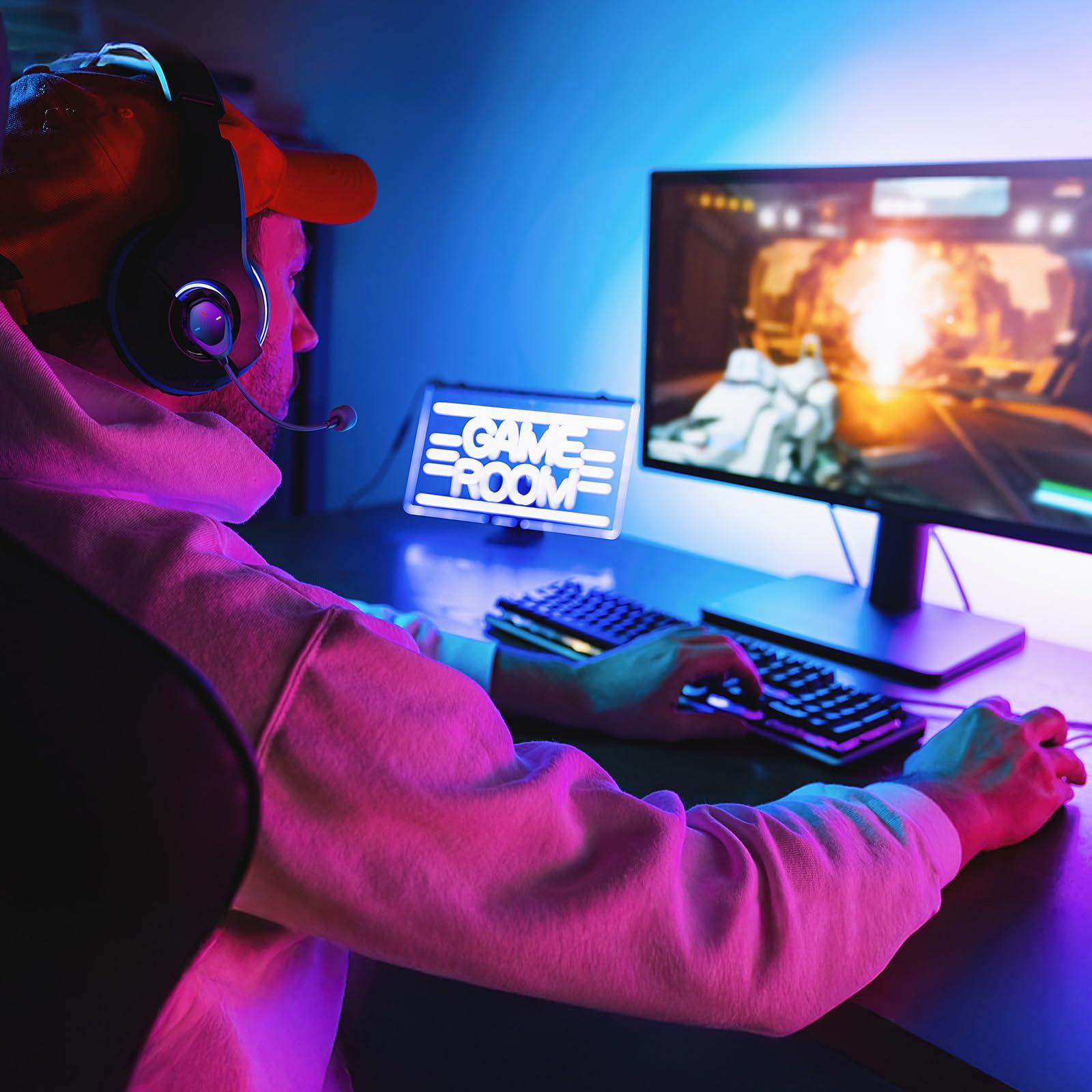 TONOR Wireless Gaming Microphone for PS4, PS5, PC & Laptop - Attachable Noise-Canceling ModMic with USB Rechargeable Battery | Perfect for Online Gaming, Streaming & Voice Chat