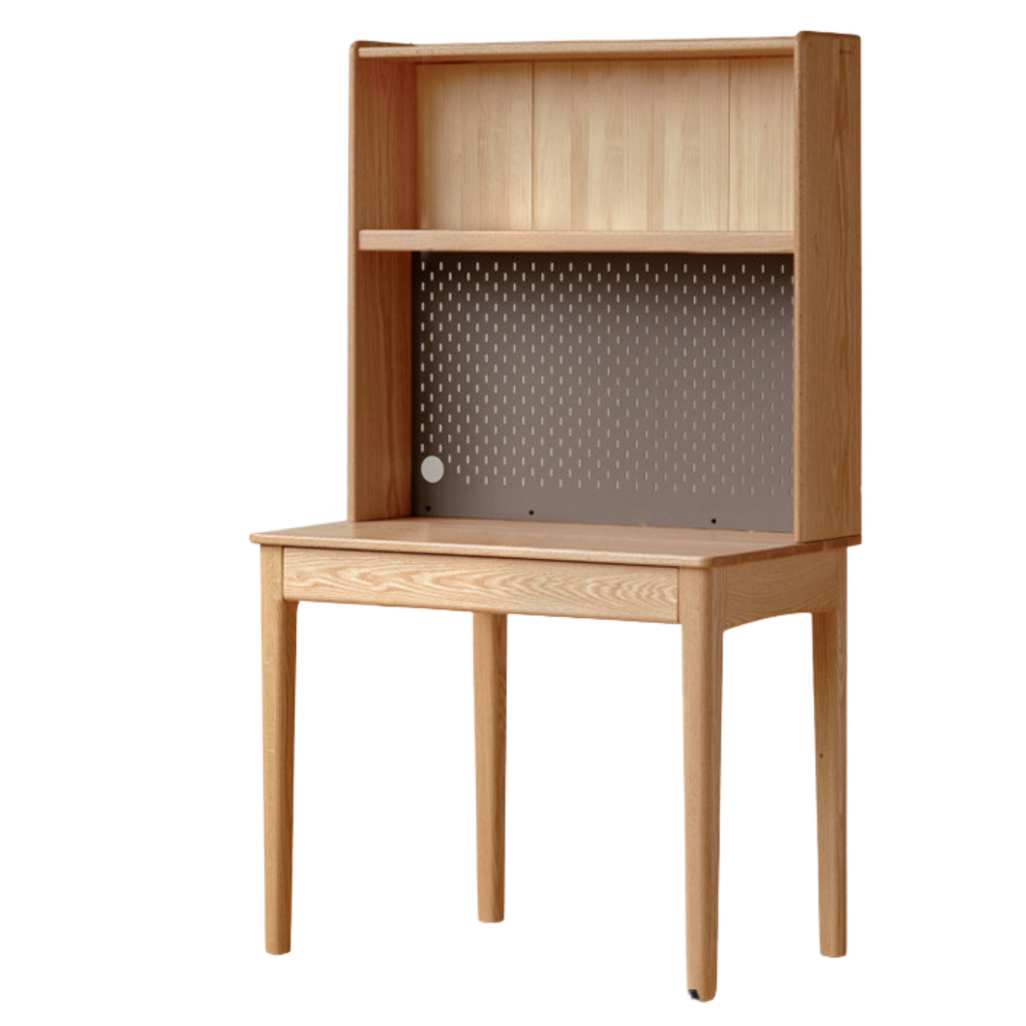 31.5x22x64.5 inch / 80x56x164 cm / Natural Wood Color / Desk single-layer shelf