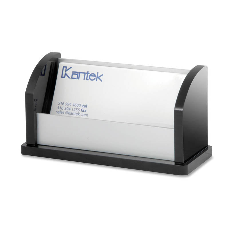 Premium Black Acrylic & Aluminum Business Card Holder - Sleek Professional Card Case for Networking, Office & Corporate Gifts - Ideal for Executives, Entrepreneurs & Business Meetings