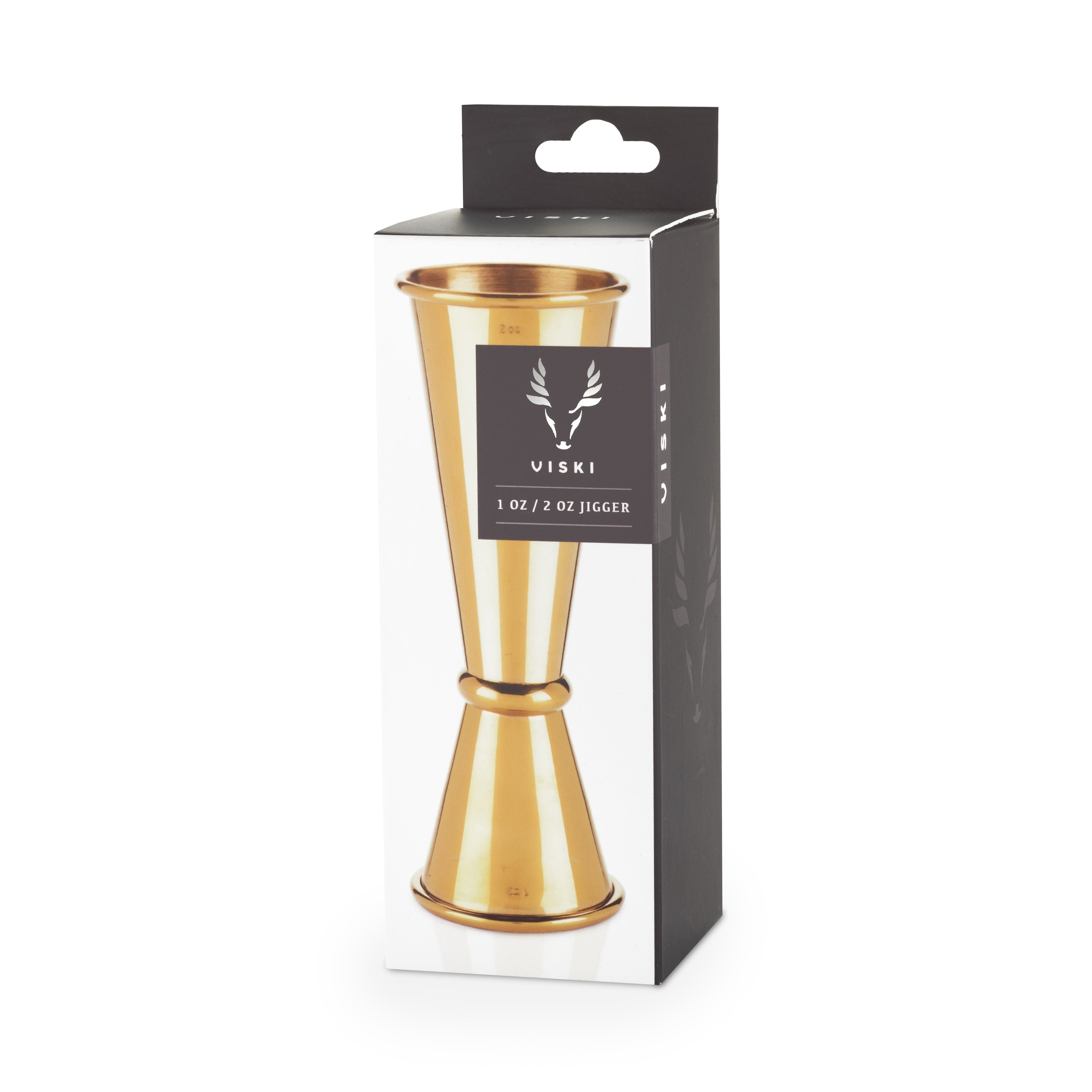 Belmont Large Japanese Style Jigger - Premium Stainless Steel Cocktail Measuring Tool for Bartenders & Home Mixologists - Perfect for Crafting Martinis, Old Fashioneds & Japanese Cocktails