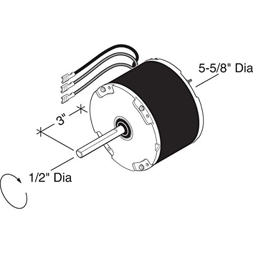 Goodman 1.5-3.5 Ton Condenser Fan Motor - Replacement HVAC Part for Goodman AC Units | Perfect for Home & Commercial Cooling Systems