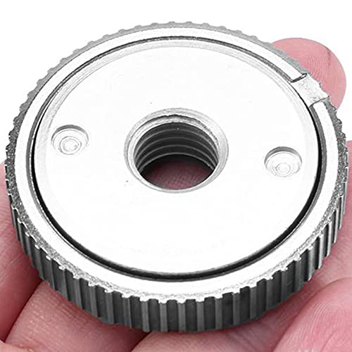 M14 Thread Angle Grinder Replacement Quick-Release Nut & Self-Locking Pressure Plate Kit - Compatible with DeWalt, Milwaukee, Bosch Power Tools (2-Pack) - Perfect for Metal Cutting, Grinding & DIY Projects