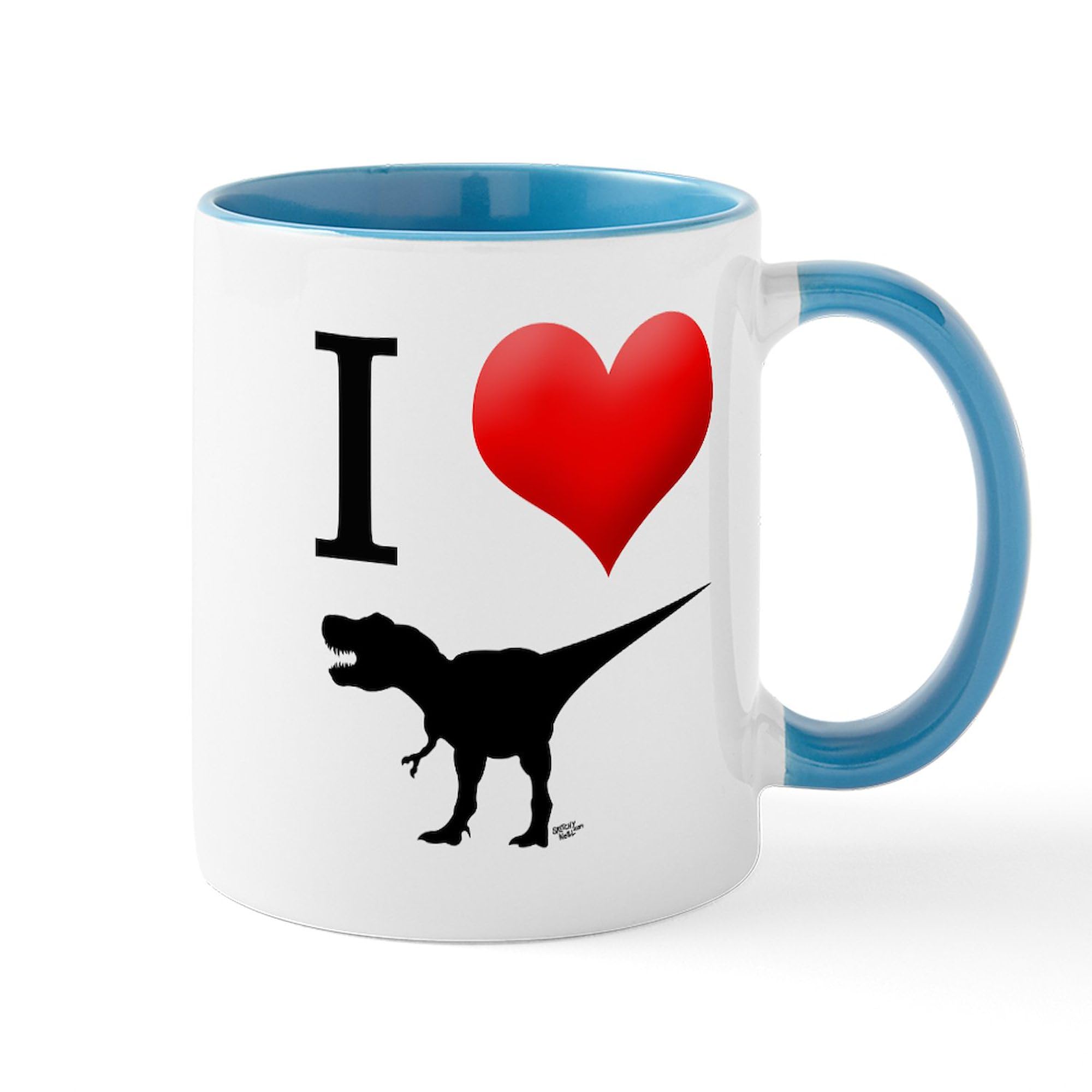 Dinosaurs Ceramic Coffee Mug 11 oz (325 ml) - Funny Dino Design for Home, Office, or Gift - Perfect for Coffee, Tea, or Hot Chocolate
