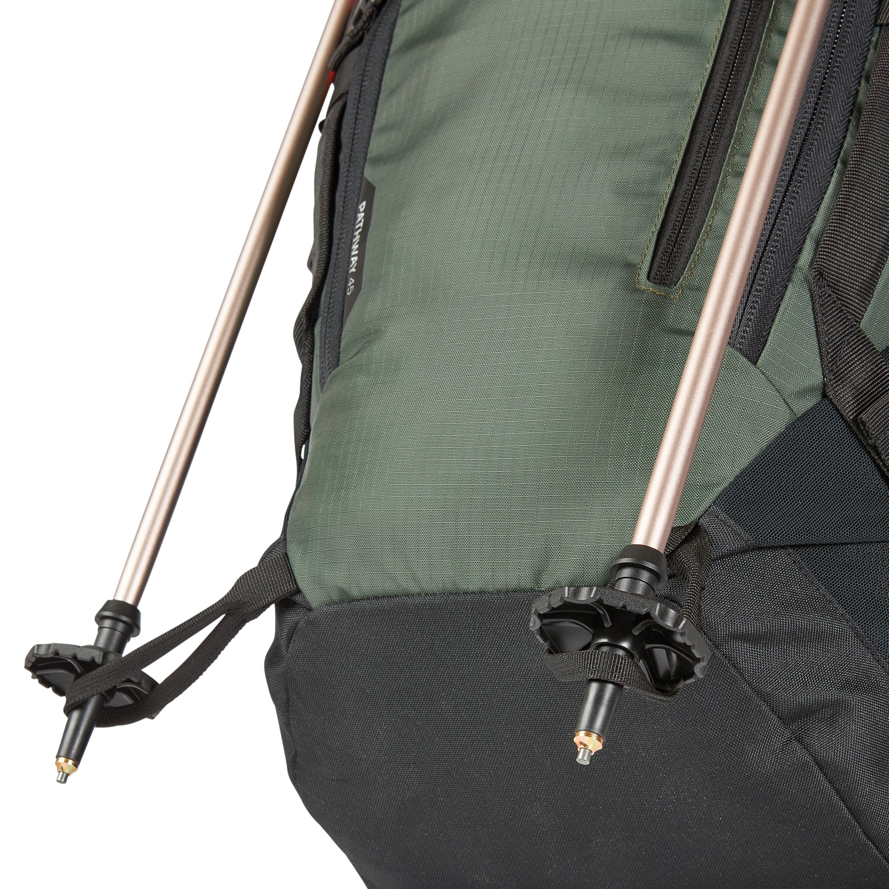High Sierra Pathway 2.0 Frame Pack 45L Backpack - Lightweight Hiking Backpack for Men & Women, Durable Travel Backpack with Adjustable Straps, Forest Green/Black - Perfect for Camping, Hiking & Outdoor Adventures