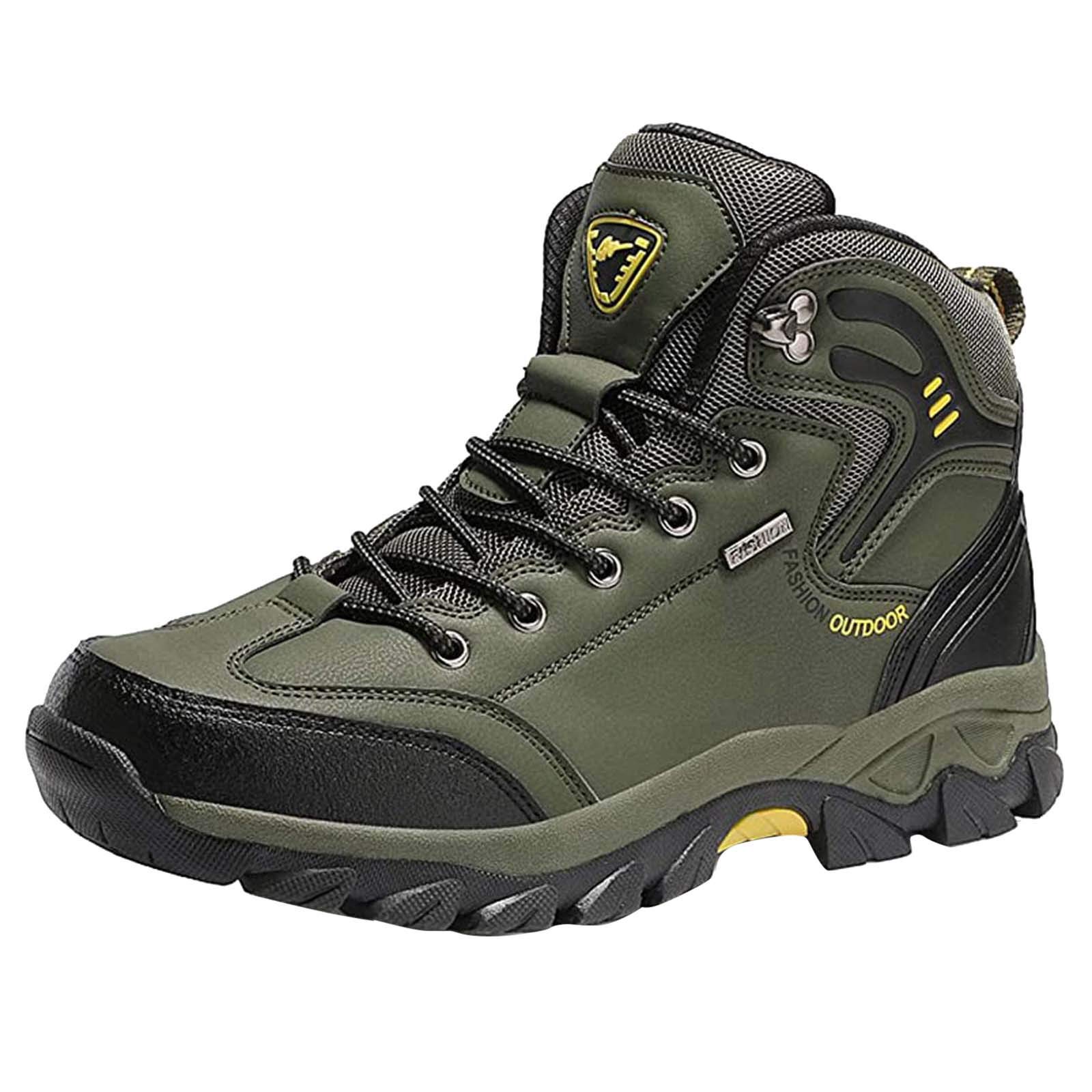FAJIA Men's Comfortable Walking & Hiking Shoes - Breathable Mesh Couple Shoes for Outdoor Activities, Non-Slip Climbing Shoes for Trail Running, Camping and Travel