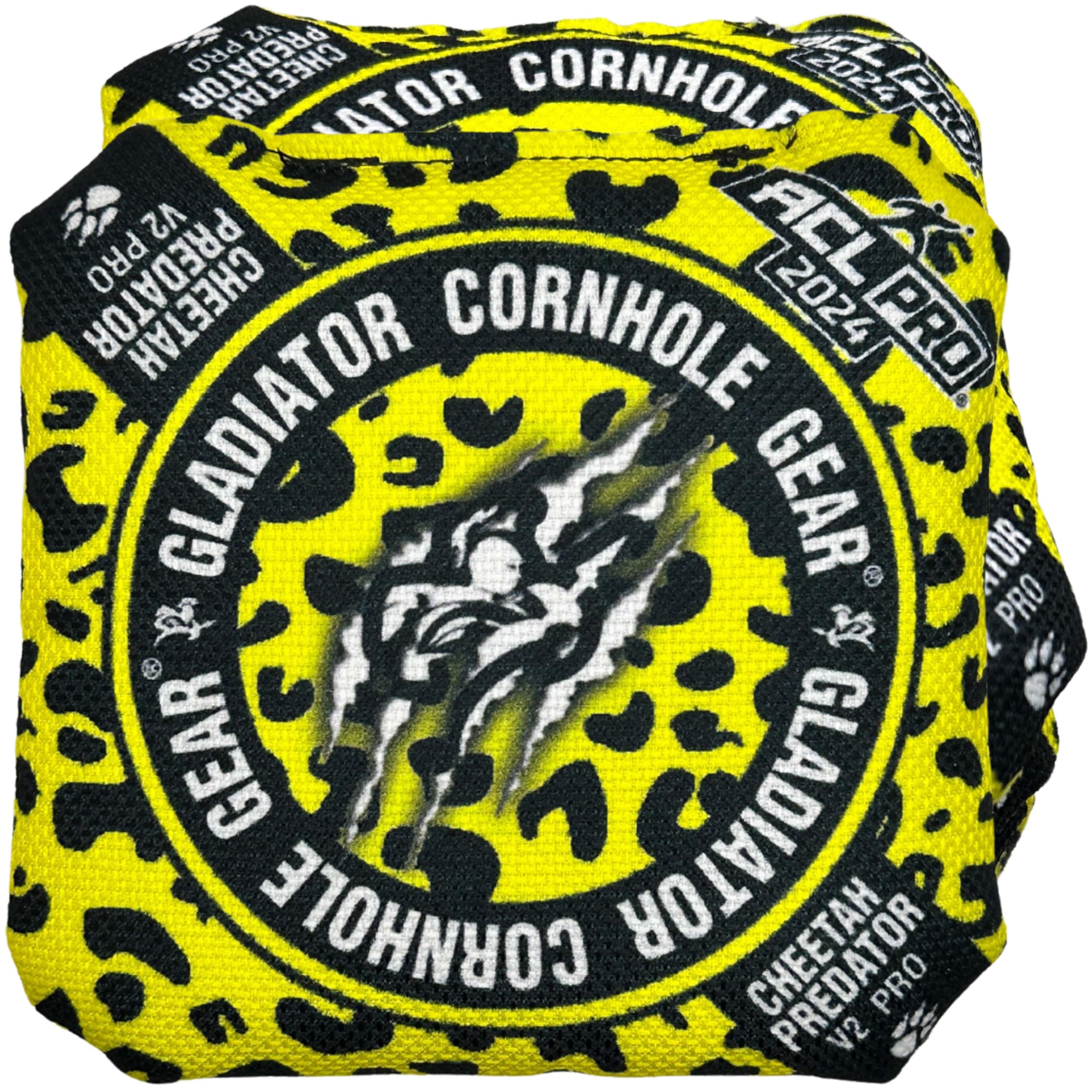 ACL Approved Gladiator Cornhole Bags - Professional 16oz Regulation Cornhole Bean Bags (Set of 4) for Backyard Games, Tailgating & Competitive Tournaments