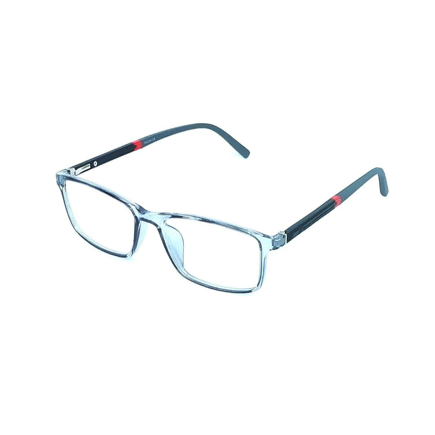 Anti Blue Light Glasses for Computer - Rectangle Frame Glasses 66007 C8 - Reduce Eye Strain for Work, Gaming & Screen Time