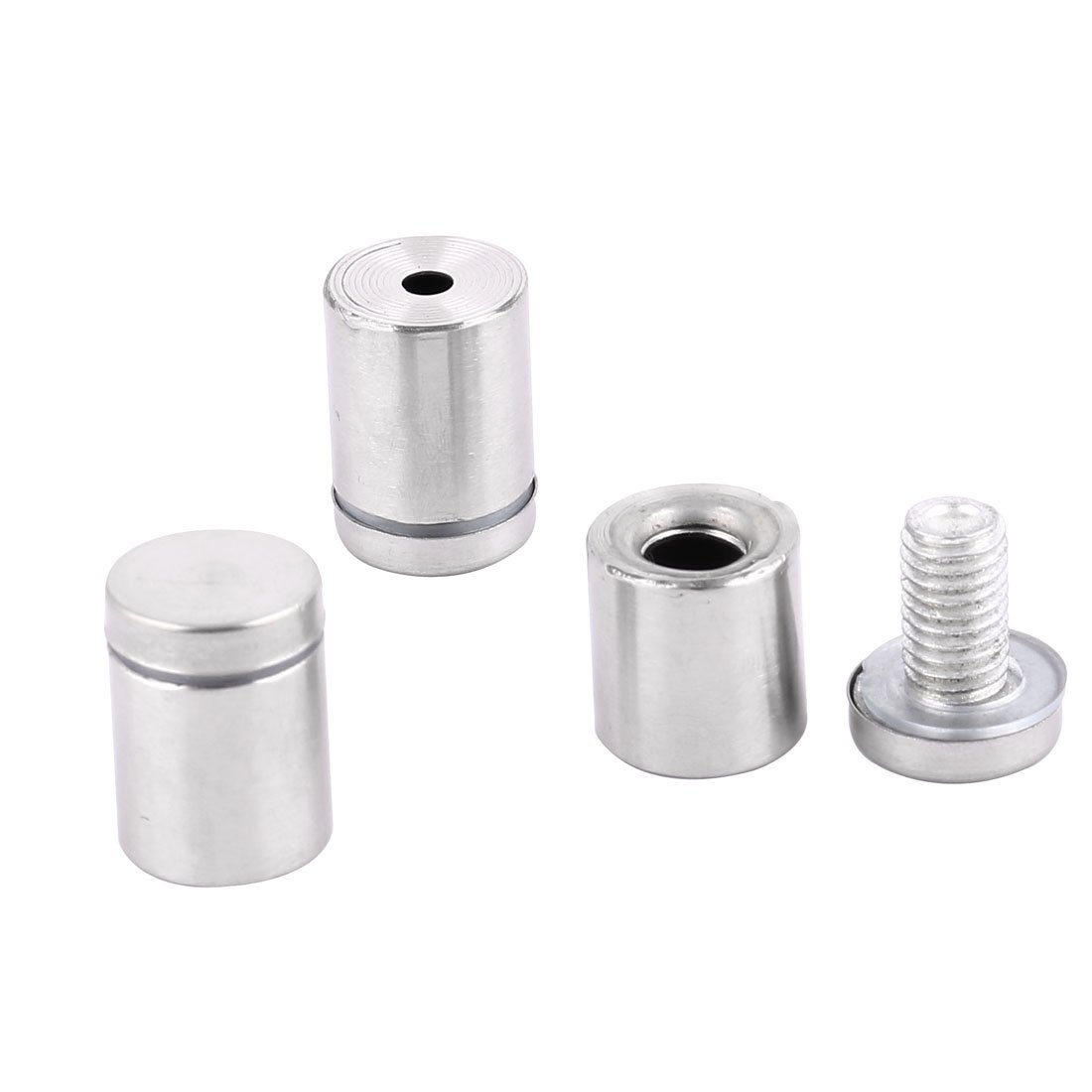 3 Pack Stainless Steel Standoff Screws for Glass Displays - Perfect for Signage, Retail Fixtures & Trade Show Booths