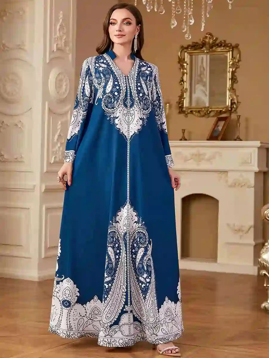 Urgarment Elegant Beaded Mukhawar Eid Caftan Dress #254268 - Perfect for Eid Celebrations, Weddings & Special Occasions
