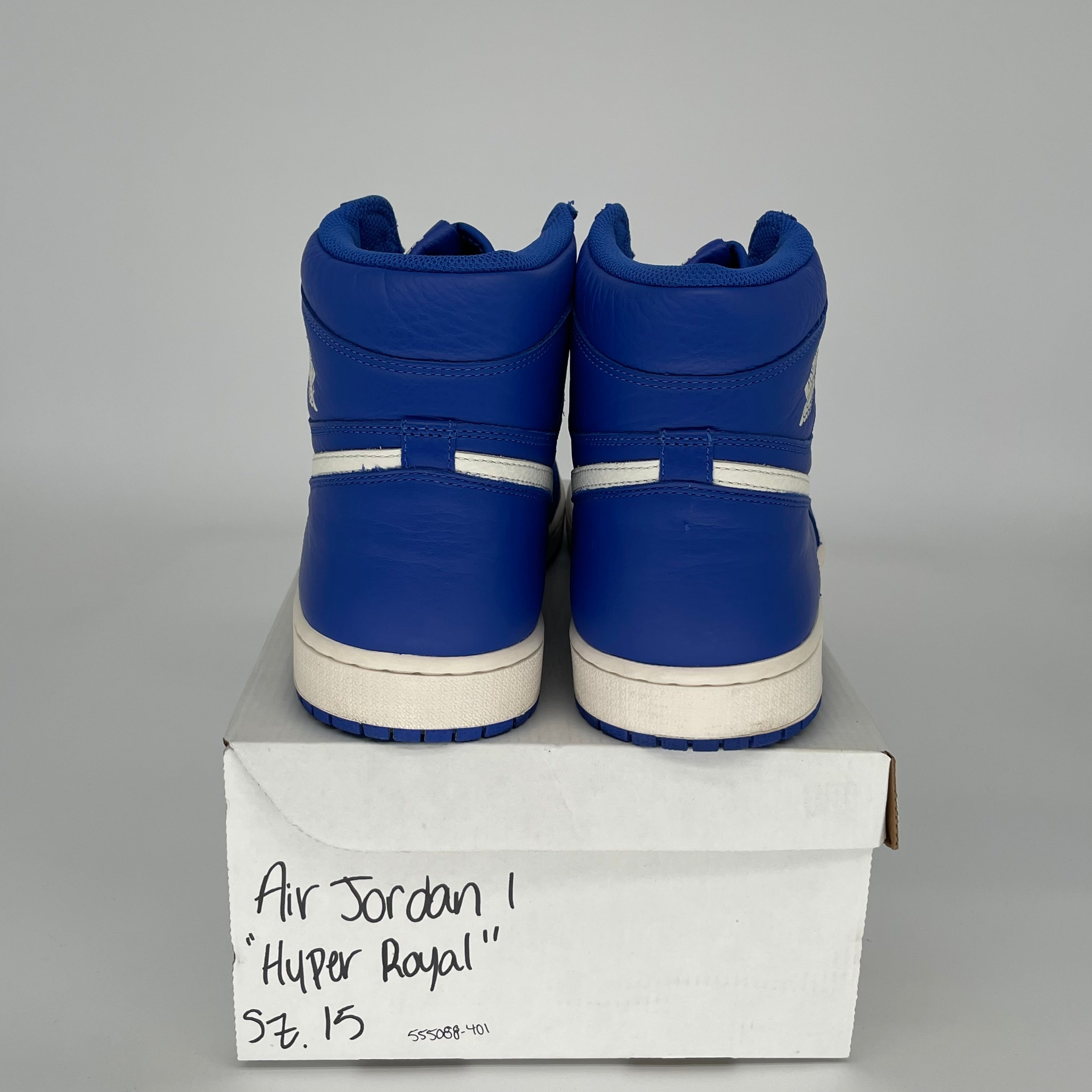 AIR JORDAN 1 HYPER ROYAL Size 15 Men's Basketball Shoes - 555088-401 | High-Top Sneakers for Streetwear & Court Performance