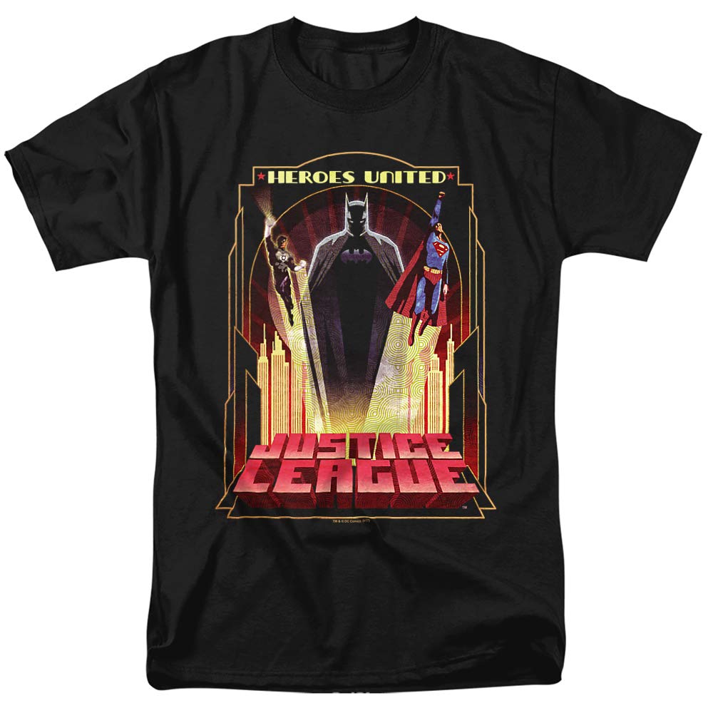 Justice League Heroes United Unisex T-Shirt for Men & Women - Superhero Graphic Tee for Casual Wear & Cosplay