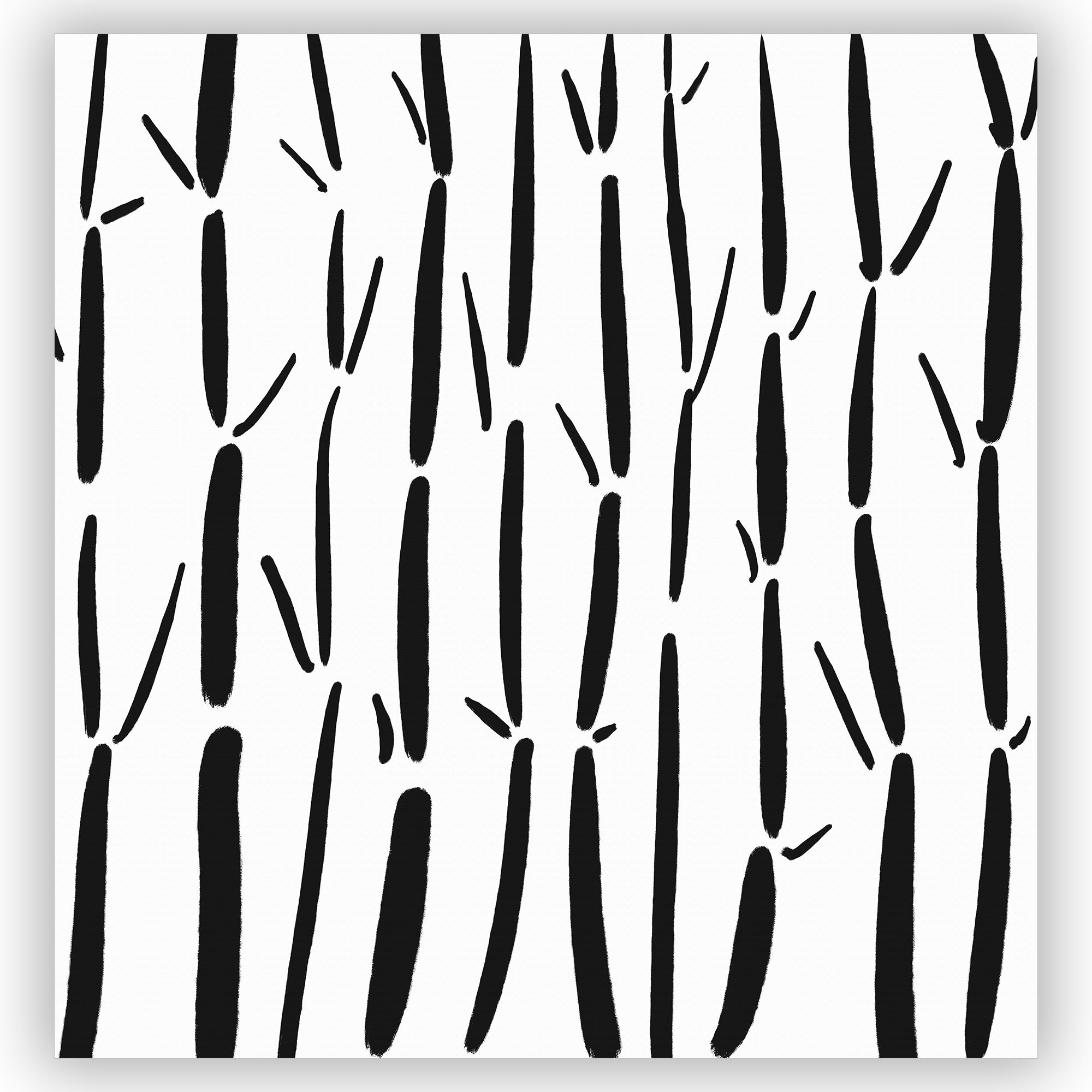 Stylish Black & White Bamboo Forest Shower Curtain - Waterproof Bathroom Decor for Modern & Zen Home - Perfect for Spa-Like Showers & Asian-Inspired Interiors