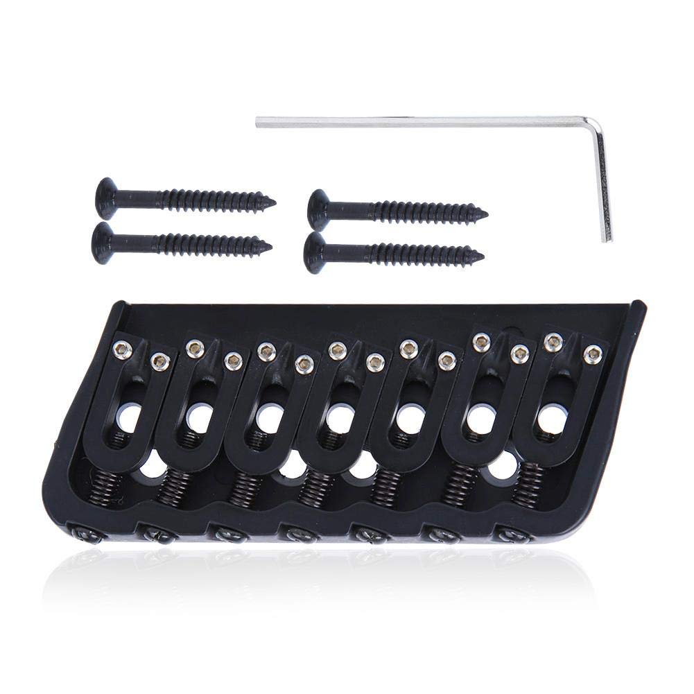7-String Guitar Saddle Bridge - Heavy Duty Metal Fixed Bridge for Electric Guitar | Premium Musical Instrument Accessories | Perfect for Stage Performances & Studio Recording
