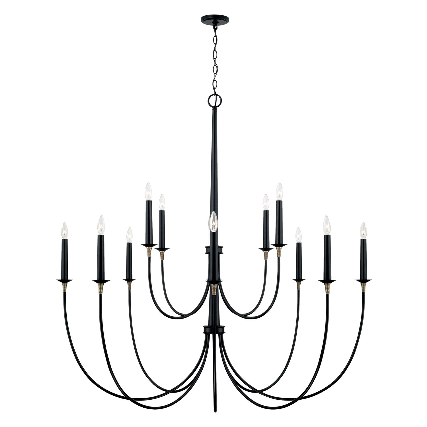 Capital Lighting 12-Light Chandelier - Elegant Crystal Ceiling Fixture for Dining Room, Living Room & Bedroom Lighting