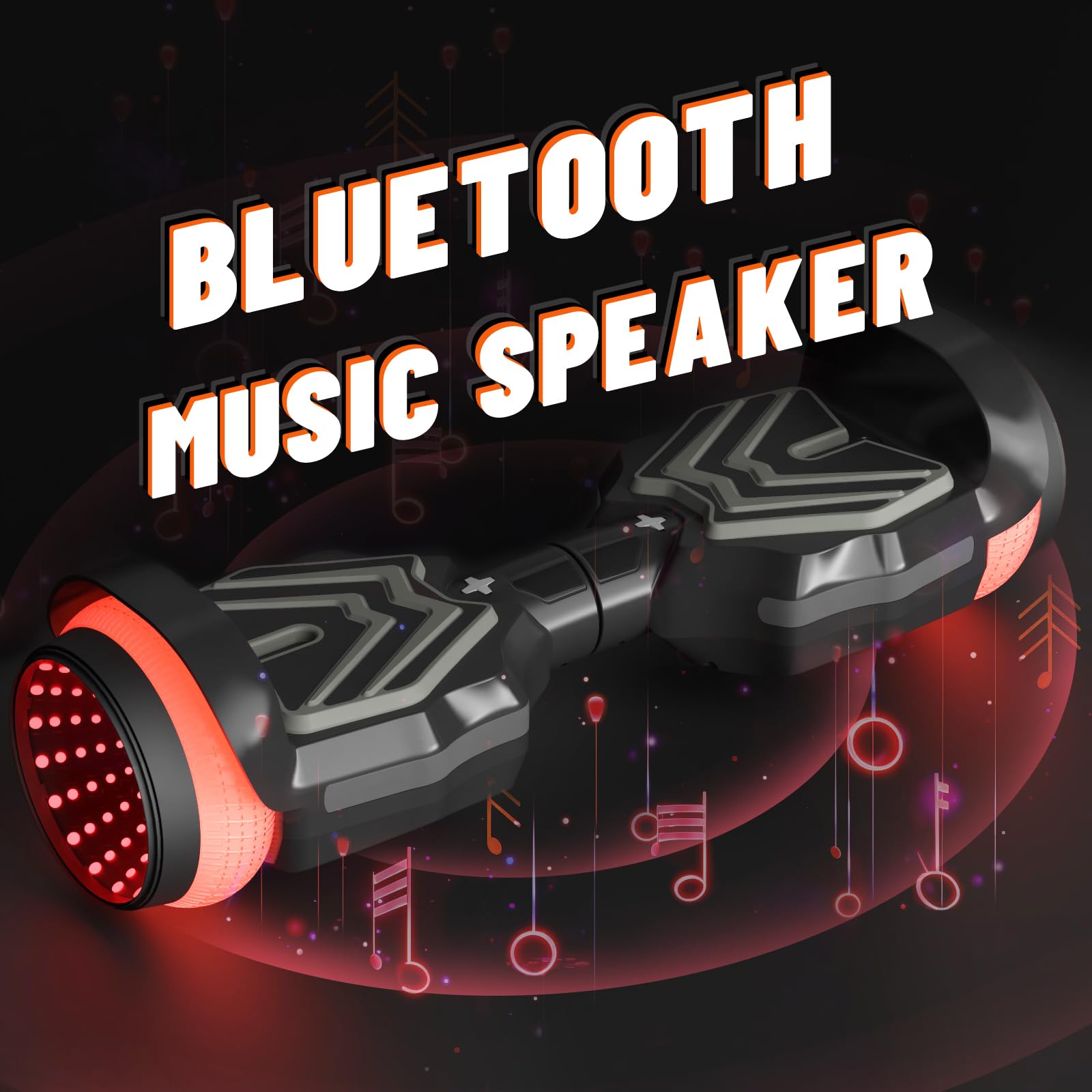 Electric Scooter with Colorful LED Light-Up Wheels, Bluetooth Speakers & App Control - Dual 250W Motors, 8.5 mph Speed & 8.5 Mile Range - Perfect for Commuting, Urban Travel & Fun Rides for Kids, Teens & Adults