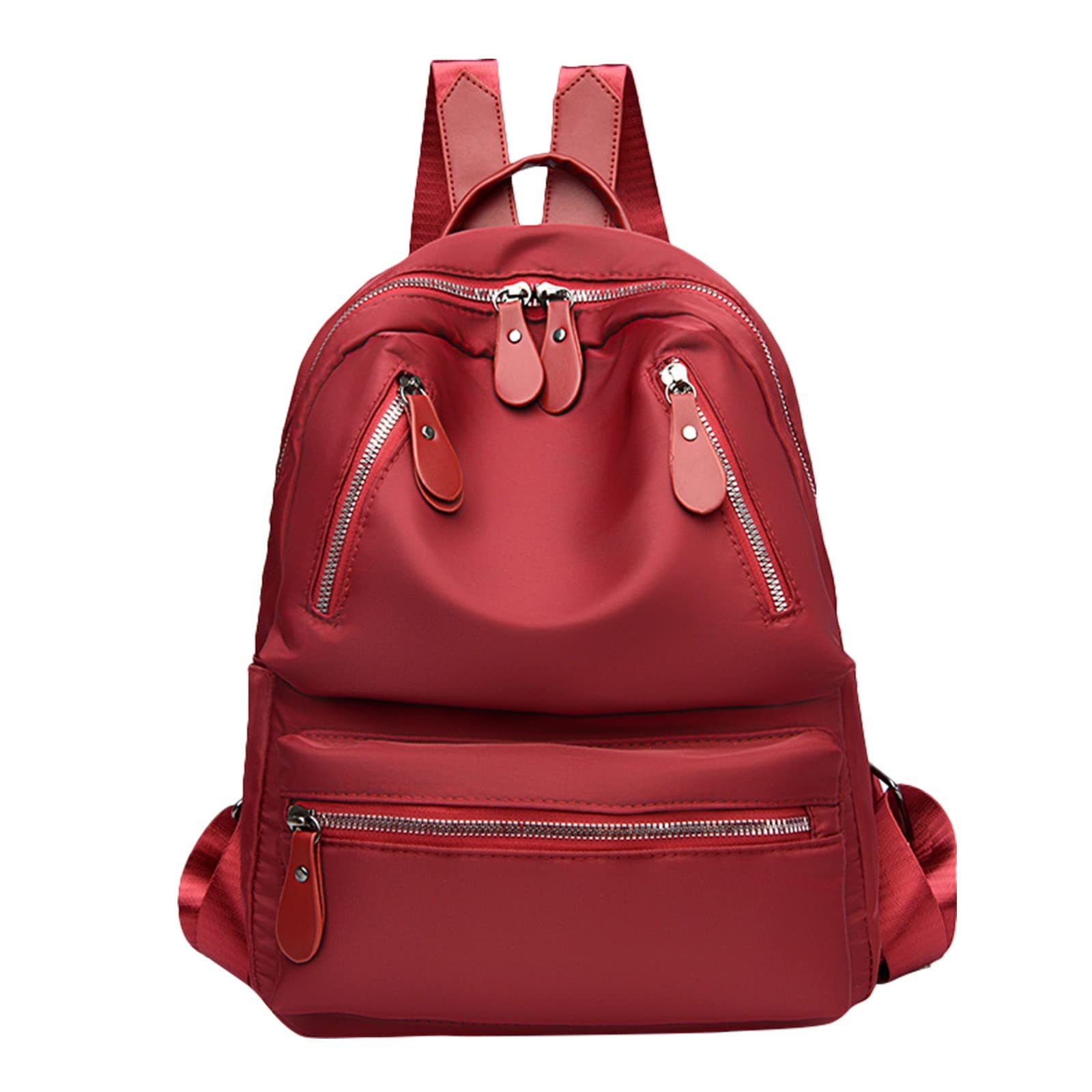 Unisex Solid Color Backpack with Padded Camera Insert for School & Travel