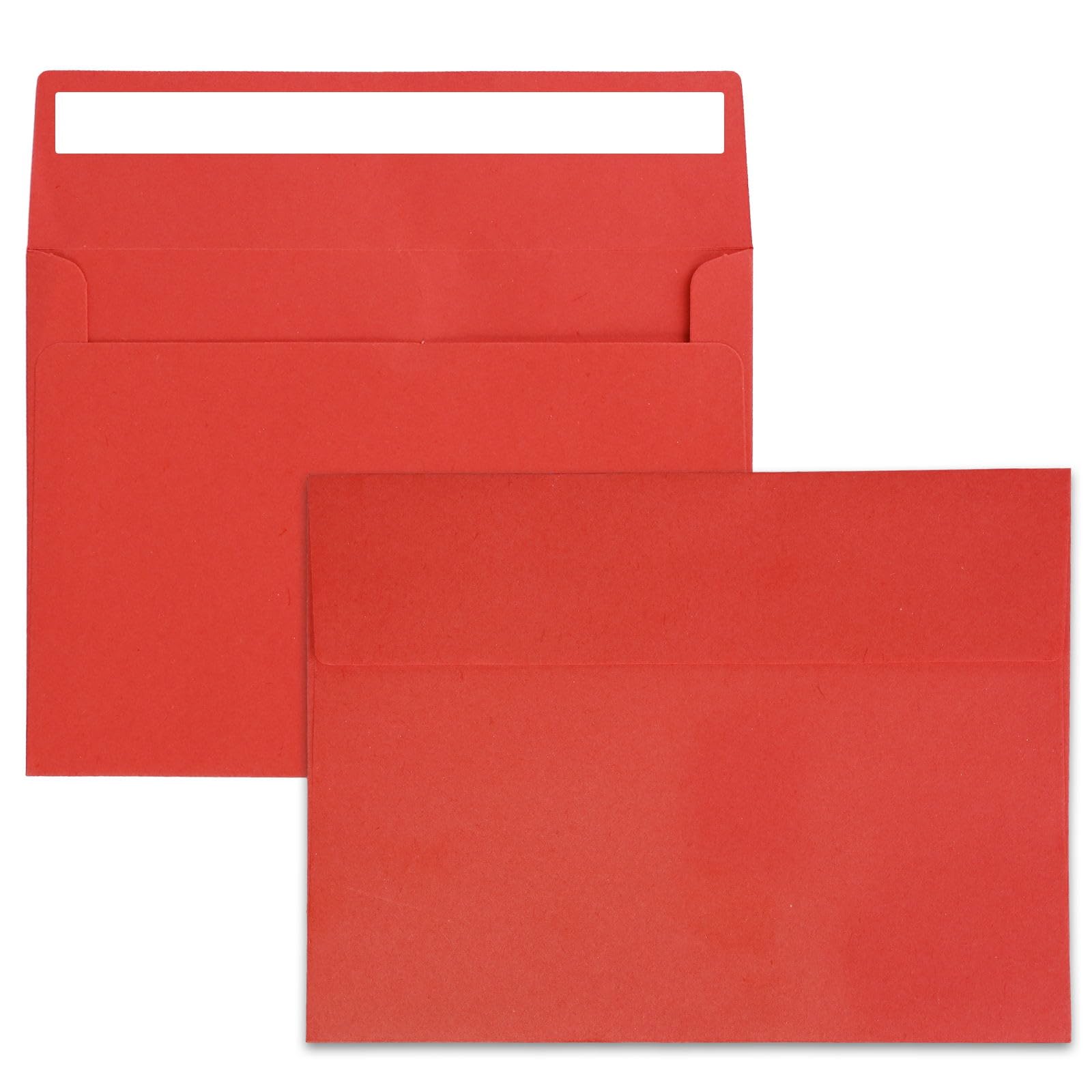 50 Pack Red Envelopes A4 Size - Printable Invitation Envelopes 4x6 for Wedding, Greeting Cards, Photos & Postcards | Perfect for Mailing, Party Invitations & Special Occasions