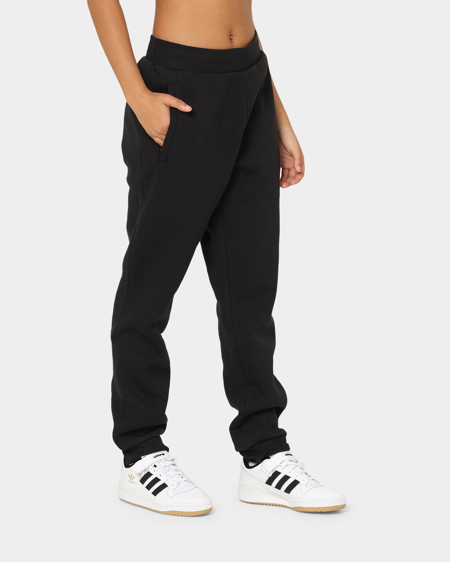 Adidas Essentials Trefoil Sweatpants for Men & Women - Black Cotton Jogger Pants with Side Pockets - Perfect for Gym, Running, Lounge & Casual Wear