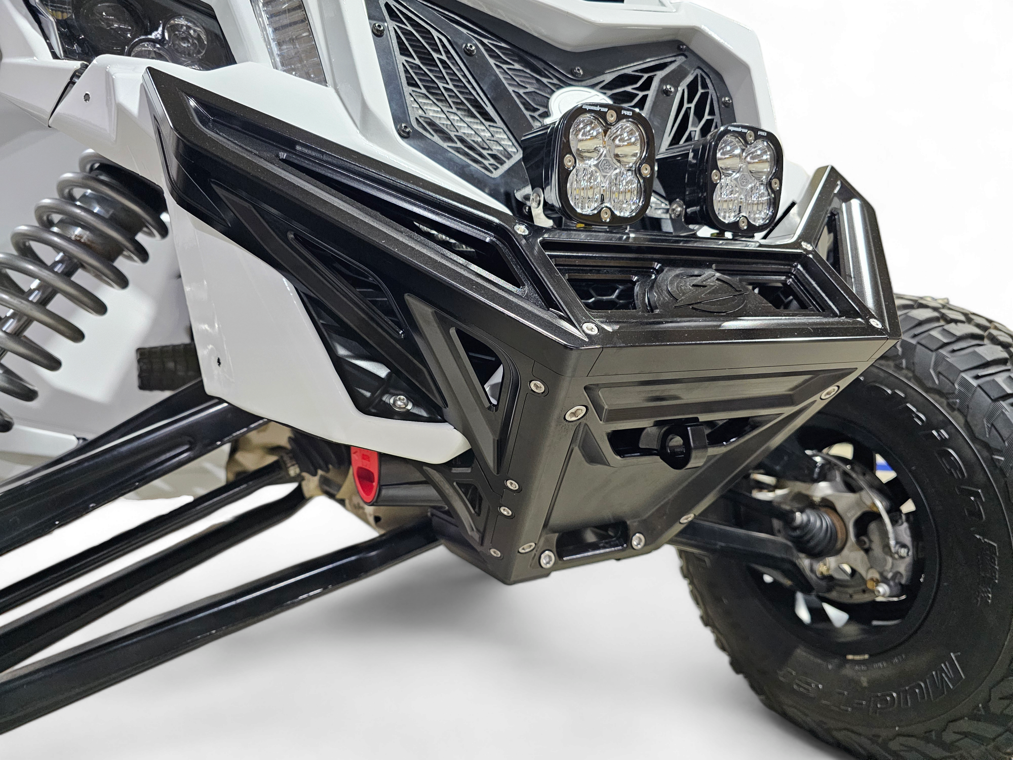 Can Am X3 Maverick Front Winch Bumper (2017-Present) - Black Anodized Billet Aluminum FWB210035 | Off-Road & Trail Riding Accessory