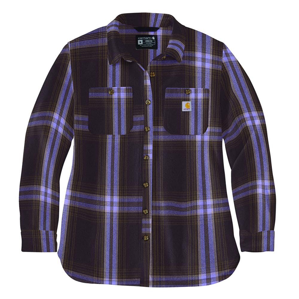 Carhartt Women's Loose Fit Twill Shirt Jacket - Durable Workwear for Outdoor Activities, Hiking & Casual Wear