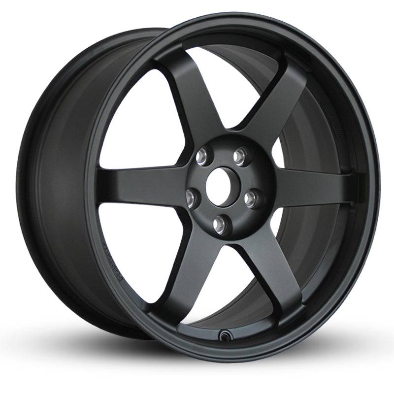 BR 17 Alloy Wheel Replica 17x7.5 5x114.3 +35 Offset TE37 Style Matte Black/Bronze - Perfect for Honda Civic, Acura Integra & Tuner Cars