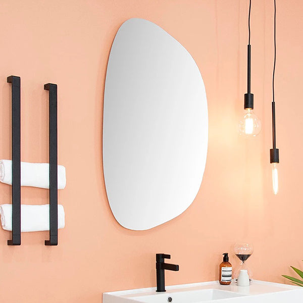 ADP 550mm Organic Wooden Shaving Cabinet - Bathroom Storage Organizer with Mirror for Razors & Toiletries | Perfect for Modern Bathroom Vanity & Spa Decor